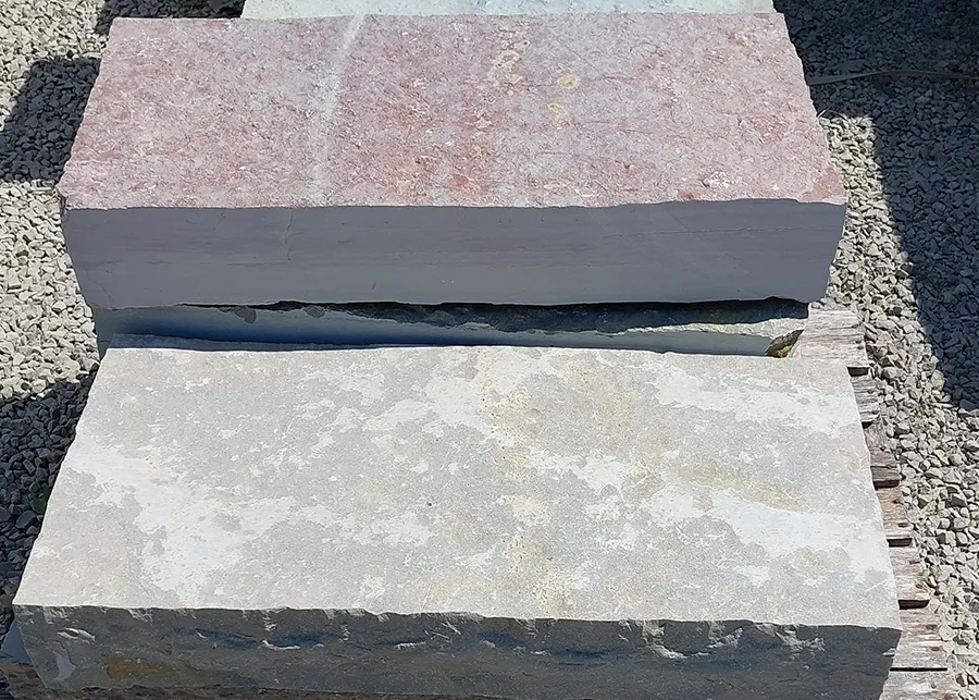 CiFCO Collinsville, IL Materials - Natural Stone - Machine Cut Steps - 3 foot Chilton